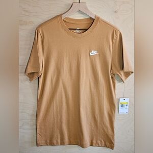 Mens Nike Tan Brown Tee Size Small